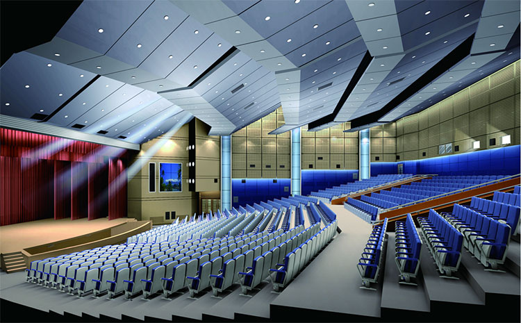 Varför valde Harbin Lecture Hall att använda aluminiumväggbeklädnad?
